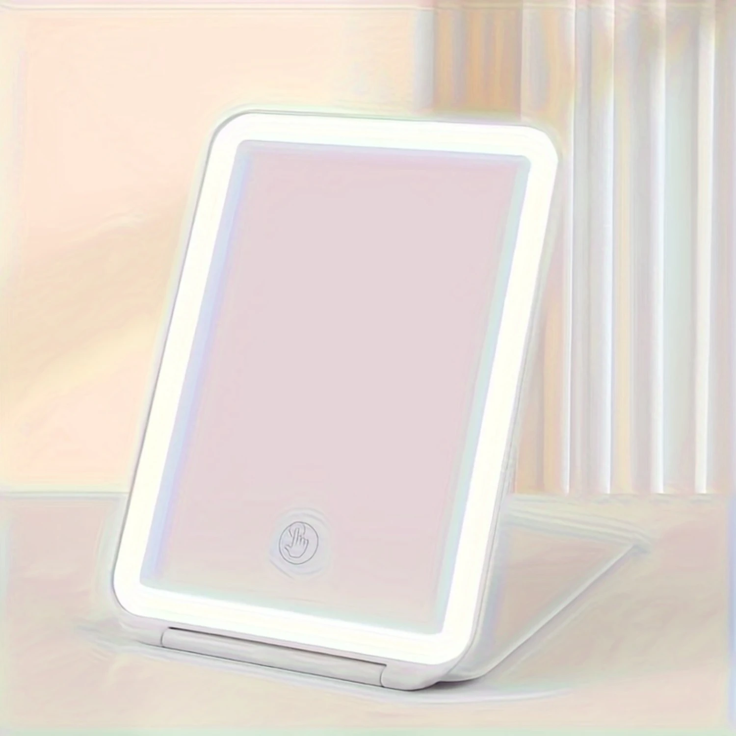 

Portable USB Charging LED Makeup Mirror with Dimming Screen and 3 Levels of Light - Convenient and Stylish Beauty Accessory Idea