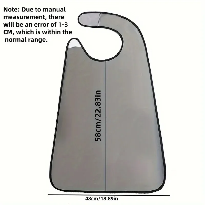 1/2pcs TPU Adult Waterproof Bib No-wash Bib Oil-proof Adult Dirty-resistant Special Eating Apron