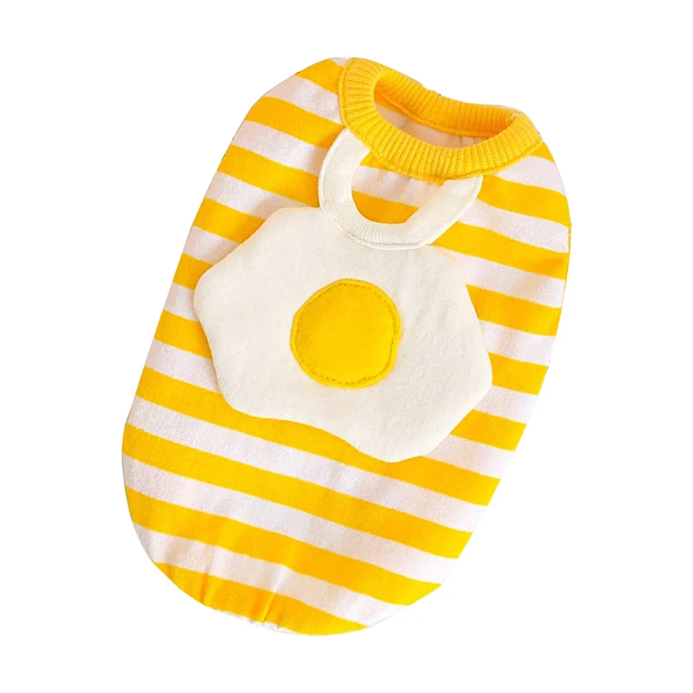 

Yellow Color Dog Clothes Outdoor Pet Vest Small Supplies Egg Pattern Accessories