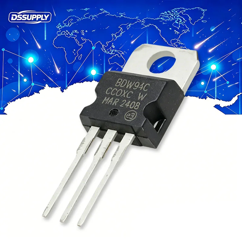 10PCS/LOT BDW93C BDW94C 5pairs TO220 (5pcs BDW93+5pcs BDW94) TO-220 Darlington Transistor