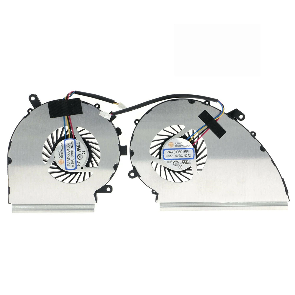 

CPU+GPU Cooling Fan Cooler For MSI GE72VR GP72VR GL72VR MS-179B 4 pin