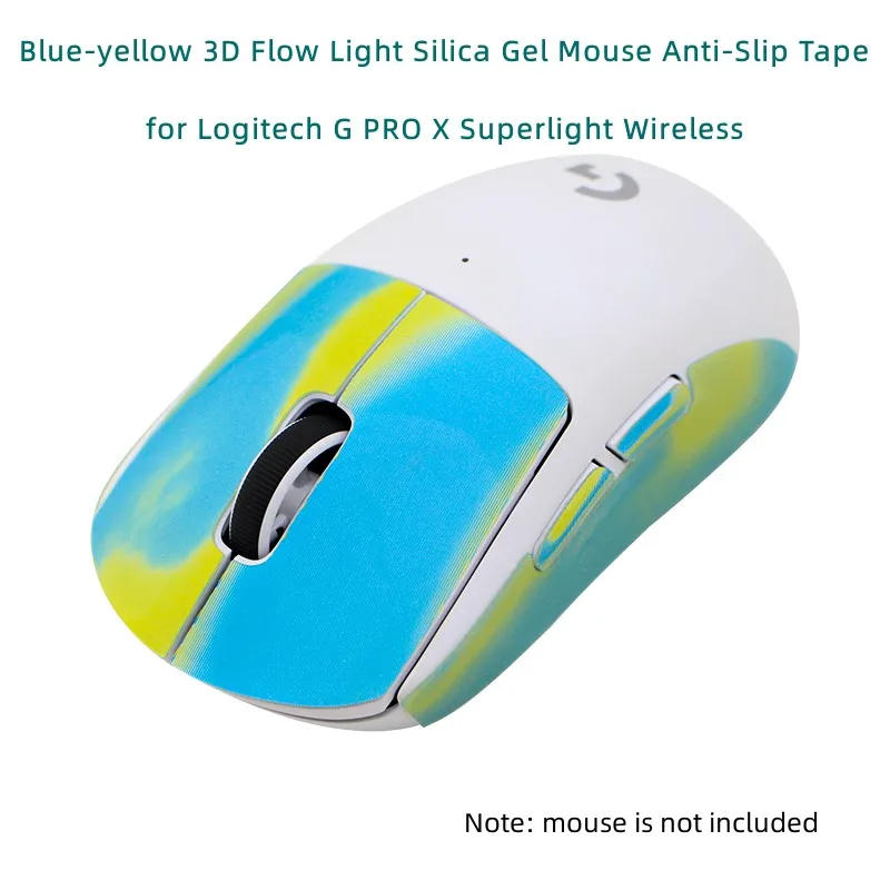 Hotline Games 3D Flow Light Silica Gel Mouse Anti-Slip Tape for Logitech G PRO X Superlight / GPRO Wireless / Razer Viper