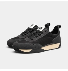 Men's casual shoes summer fabric breathable leather patchwork shoes soft sole versatile sports Forrest Gump shoes 240315