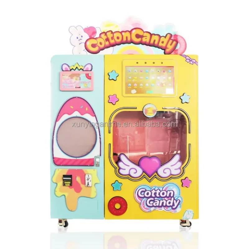

DDP Door-to-door Delivery Hot Selling Fully Automatic Cotton Candy Vending Machine Cotton Candy Vending Machine