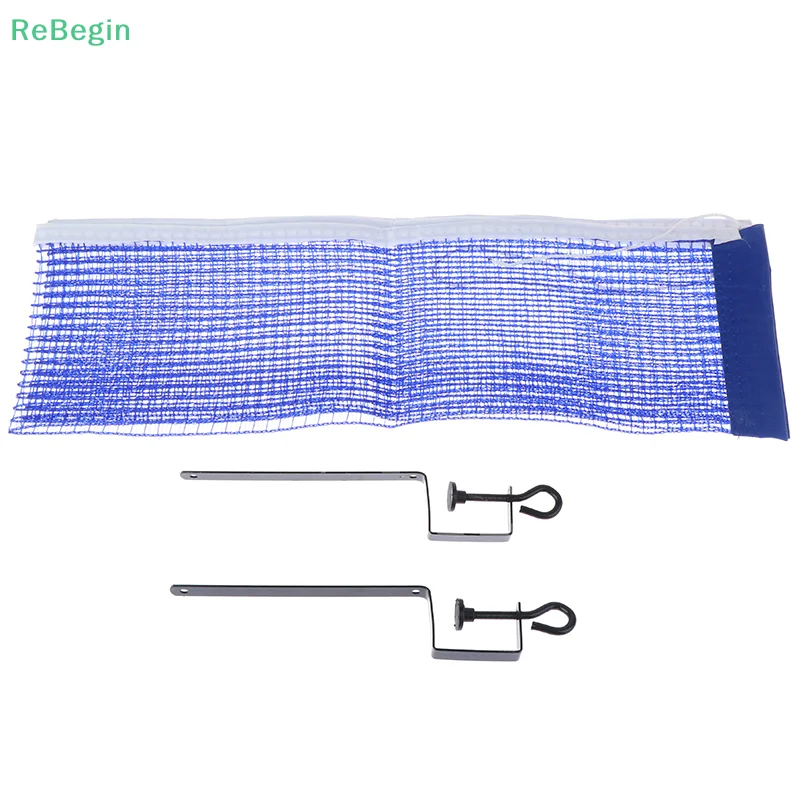 Portable Table Tennis Net Post Clamp Stand Holder Set Pong Replacement Mesh Set