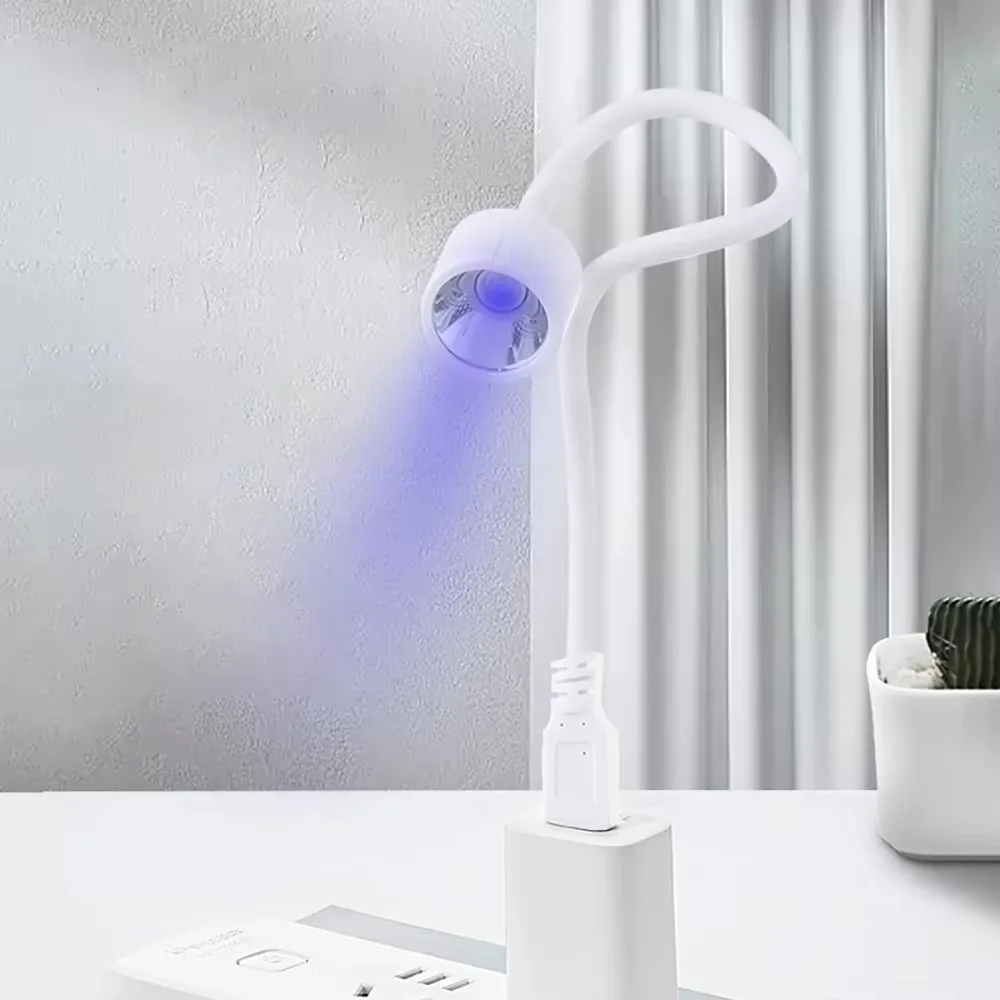 Foldable UV LED Nail Lamp Quick Dry USB Powered Mini Handheld Nail Dryer 360 Degree Adjustable Gel Polish Dryer Nail DIY