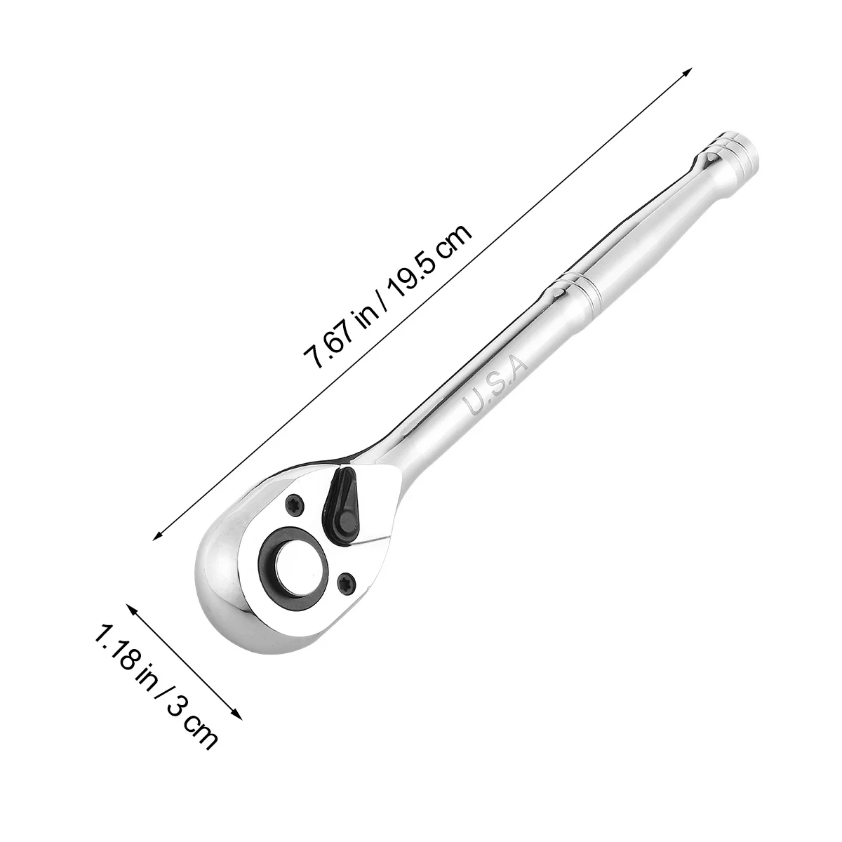 

-V Ratchet Wrench 72 Teeth Quick Release Socket Spanner Durable Repair Tool Suitable for Home and Auto Socket Wrench