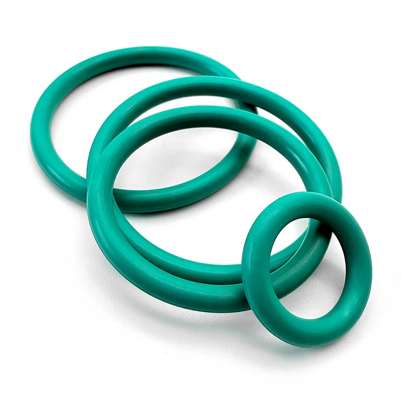 CS 1.8mm FKM O Ring Green Fluorine Rubber Sealing Ring OD 5.36mm-39.06mm Acid Alkali Wear‑Resistant Washer for Automotive Parts
