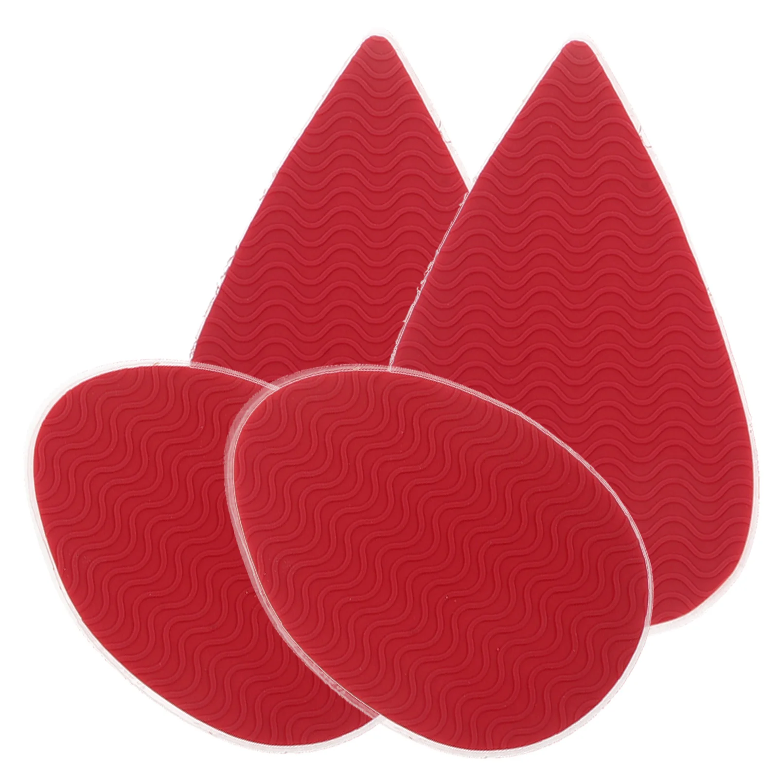 

2 Pairs Non Slip High Heel Soles Self Adhesive Shock Absorption Black Heels Silicone Sole Grips Shoe Bottom Pad