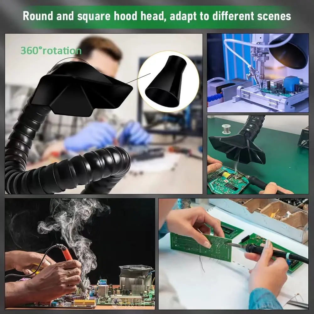 Kkoo-ミニフュームの抽出器、スイングクッション、溶接、レーザー彫刻、ポータブルデスク、DIYツール、修理用の空気清浄機
