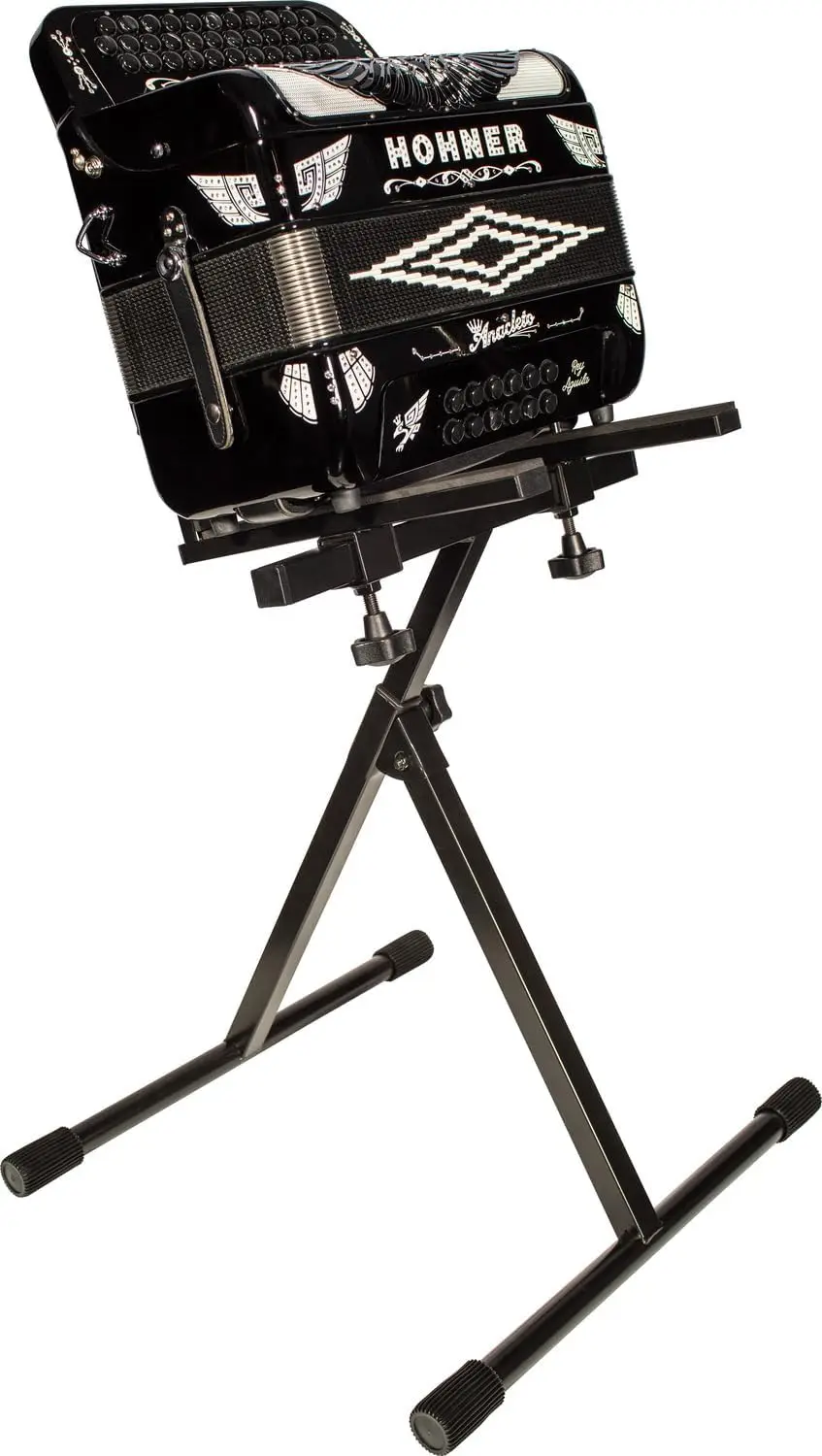 

Adjustable Accordion Stand for Diatonic Accordions, 6 Height Options, Secure Display