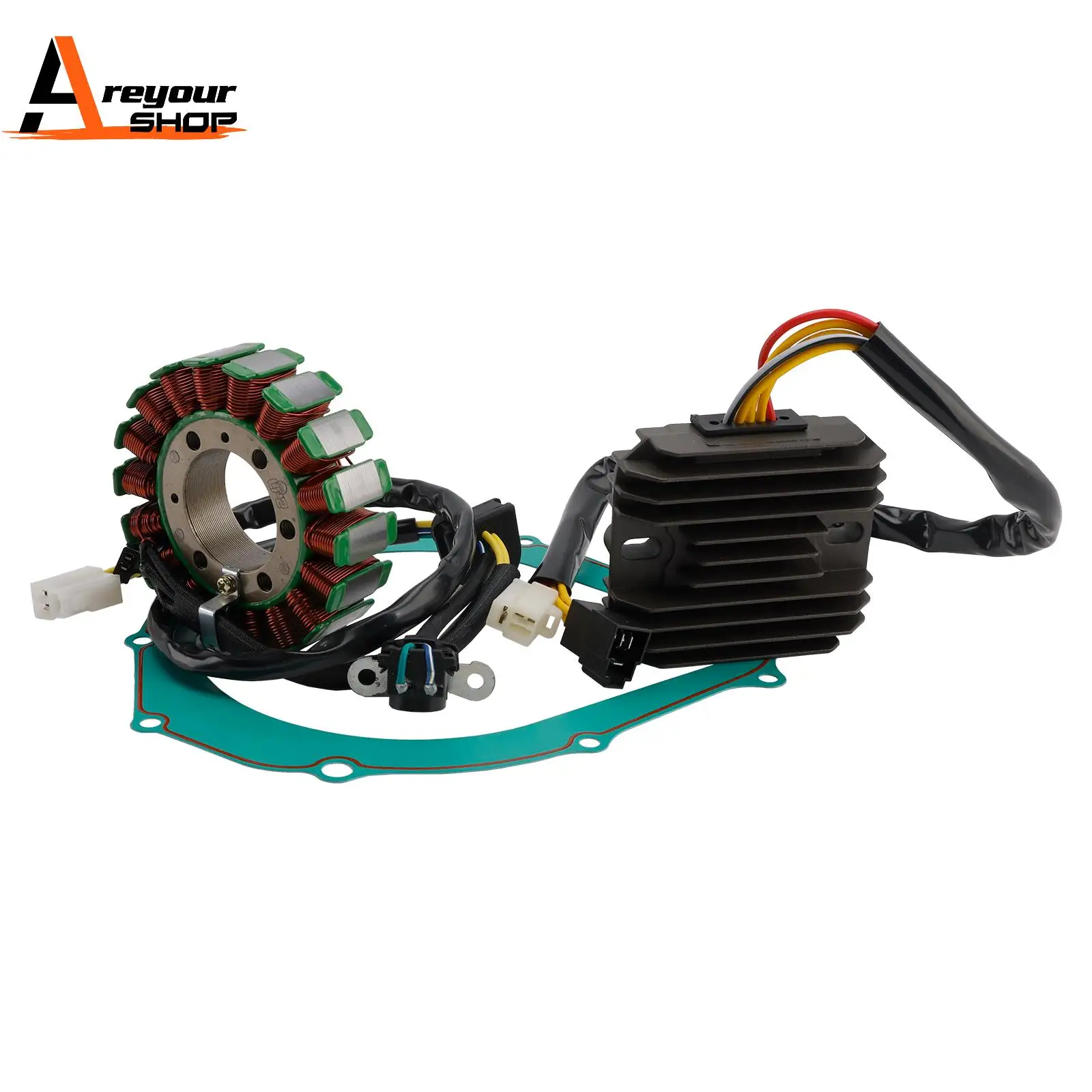 Areyourshop Retificador Regulador de Estator com Junta para Suzuki VZ800 VZ 800 Marauder 800 1997 1998 1999 2000 2001 2002 2003 2004