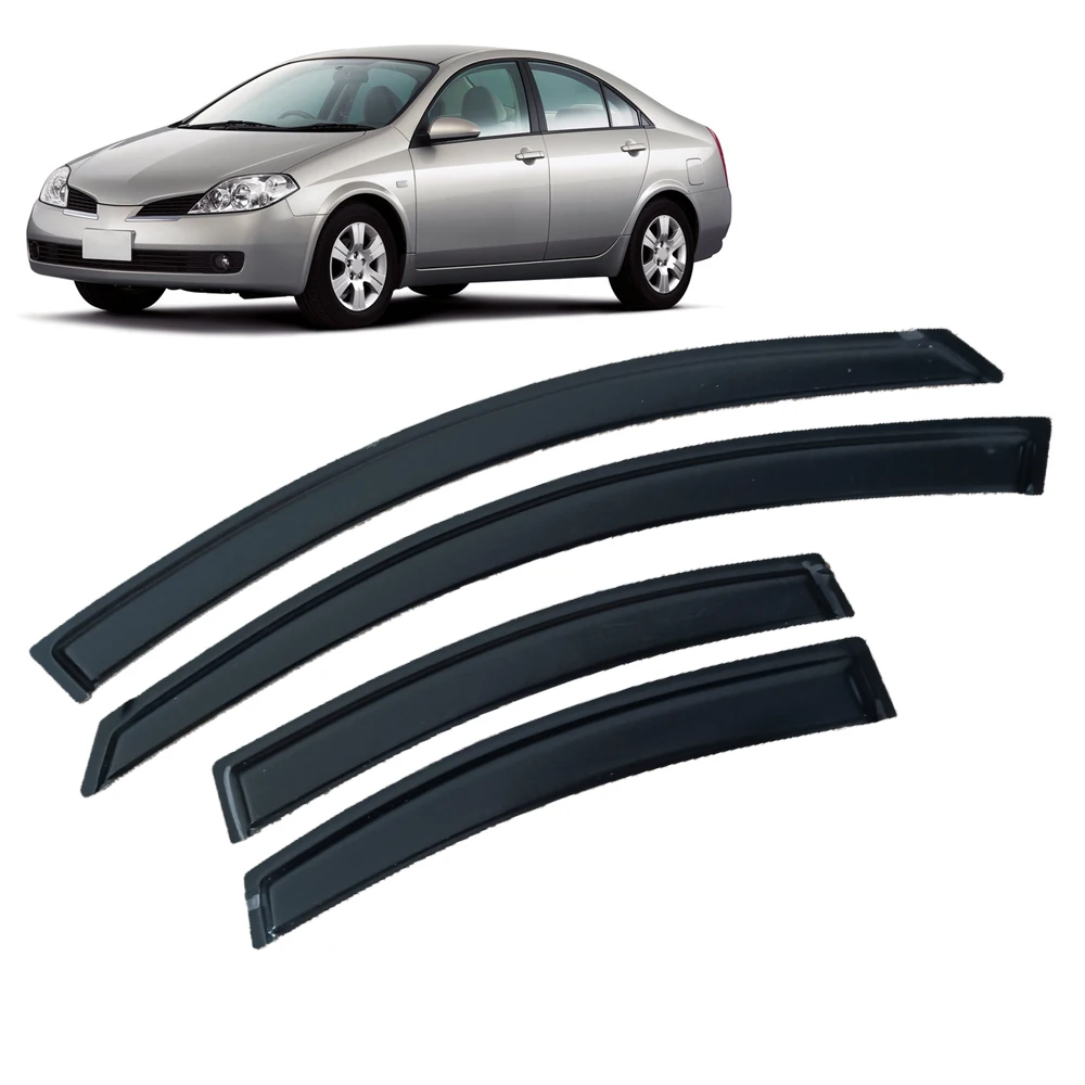 

Window Visor for Nissan Primera Sedan P12 2001 2002 2003 2004 2005 2006 2007 Wind Deflectors Rain Guards Door Visor Vent Shades