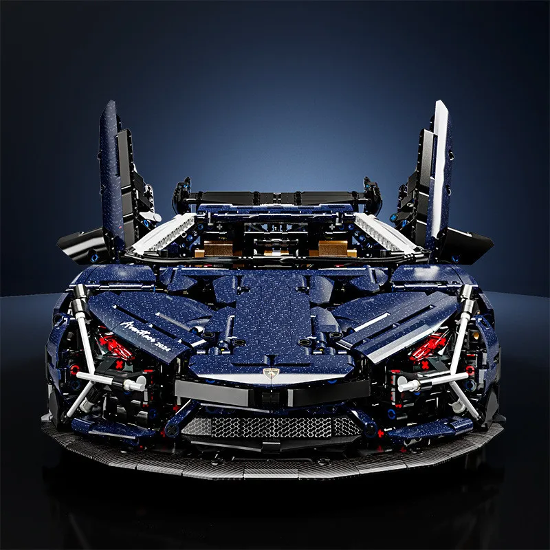 4106PCS Tecnico 1:8 Lambor Cielo Stellato Supercar Building Blocks Velocità Meccanica Modello di Veicolo Da Corsa Mattoni Giocattoli Per Il Capretto MOC