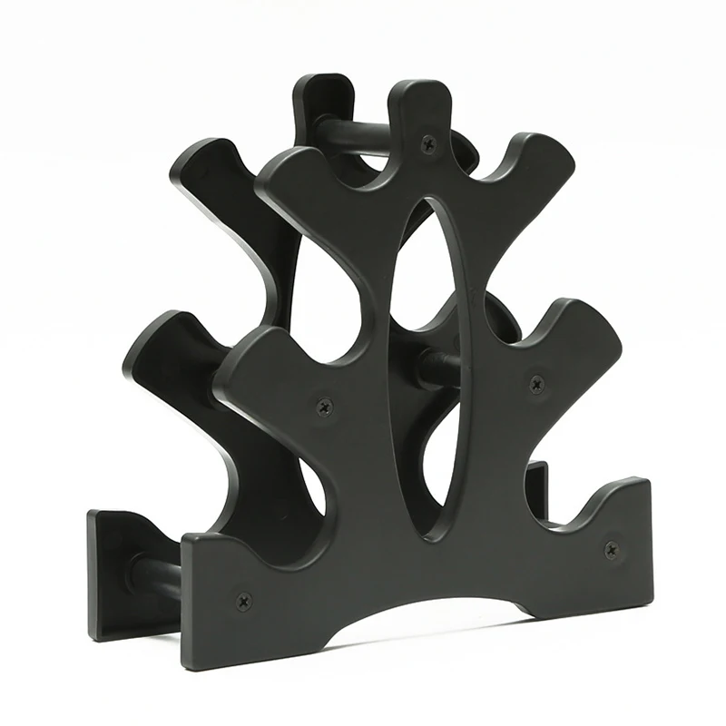 Dumbbell armazenamento Rack Stand, ginásio Dumbell peso Rack, casa e escritório, 3-Tier