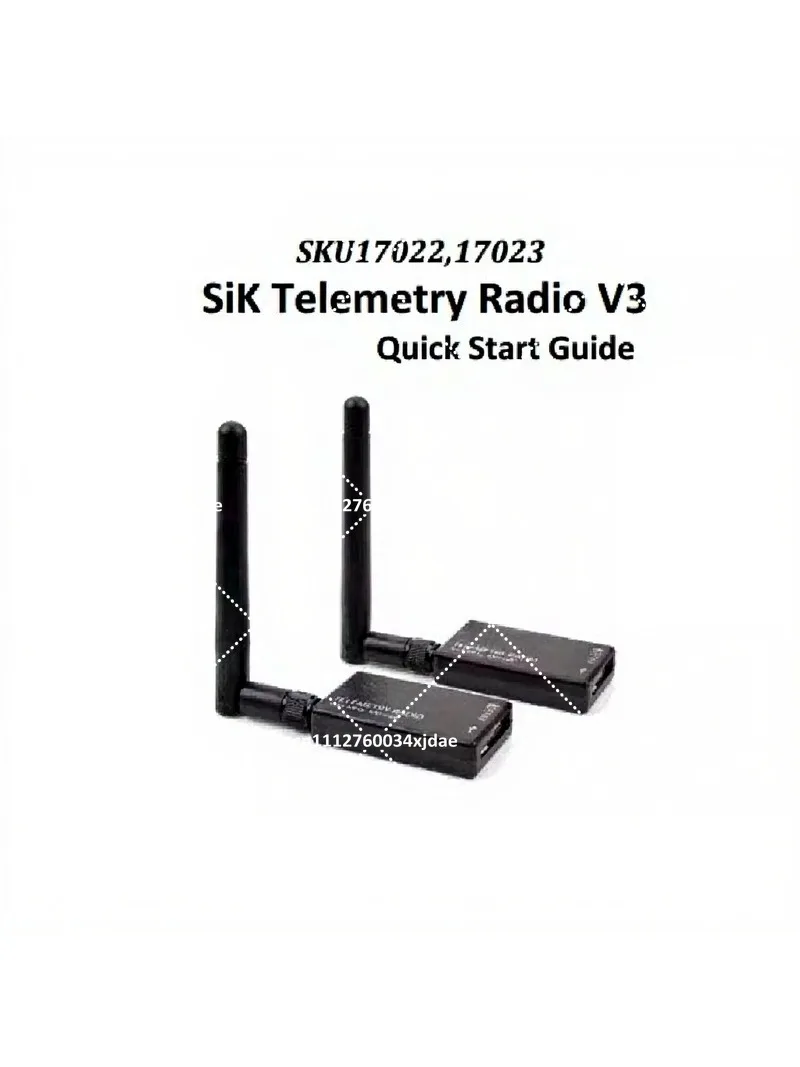 SiK Telemetry Radio Module for Flight Controller Data Transmission and Ground Station Communication