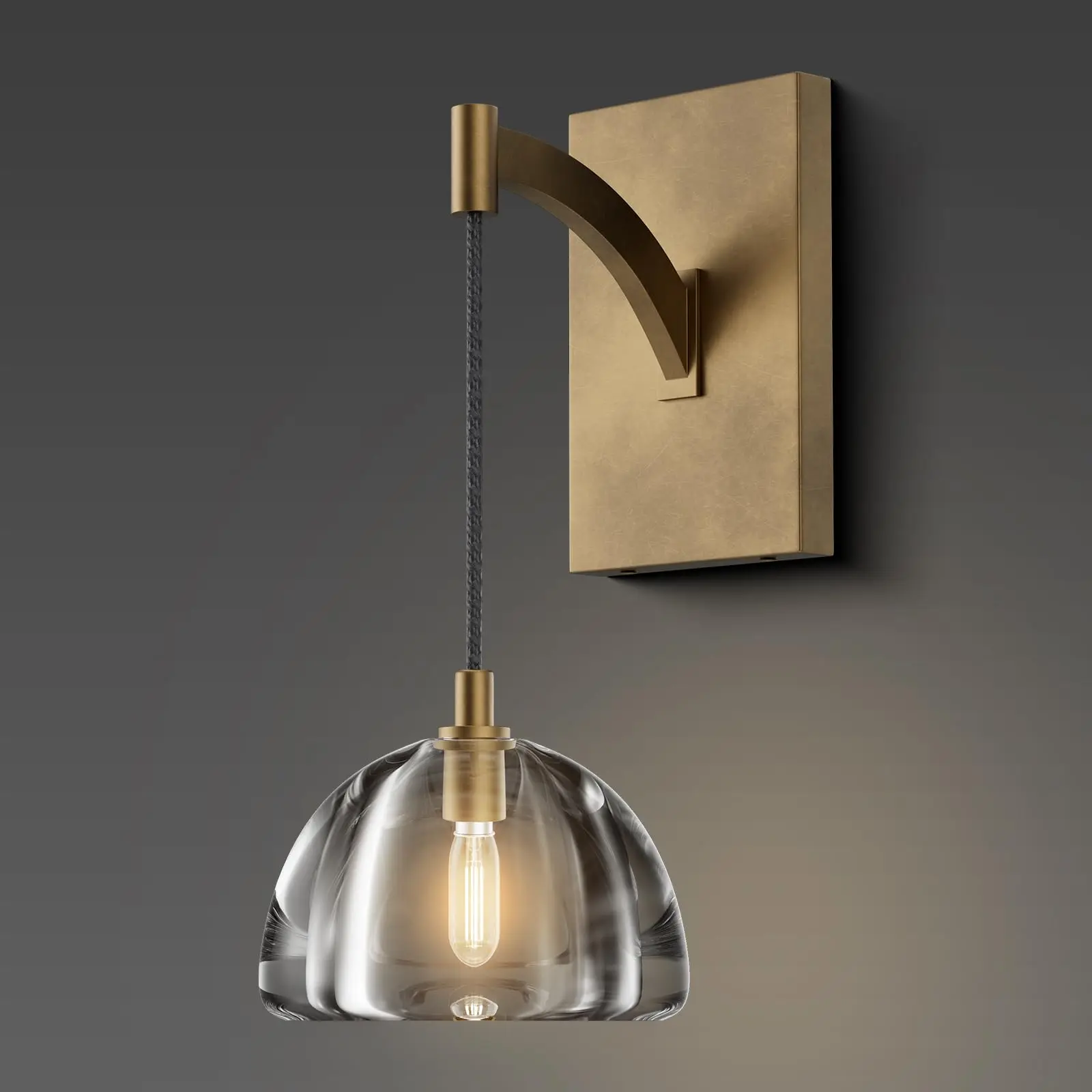 

E14 LED Vintage American Copper Crystal Ceiling Chandelier Lighting Lustre Suspension Luminaire Lampen For Living Room