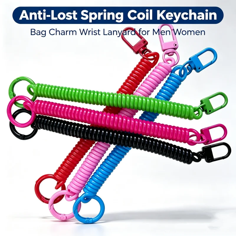 Colorful Spring Coil Lanyard D - Phone Accessories Chain ulasan dan harga