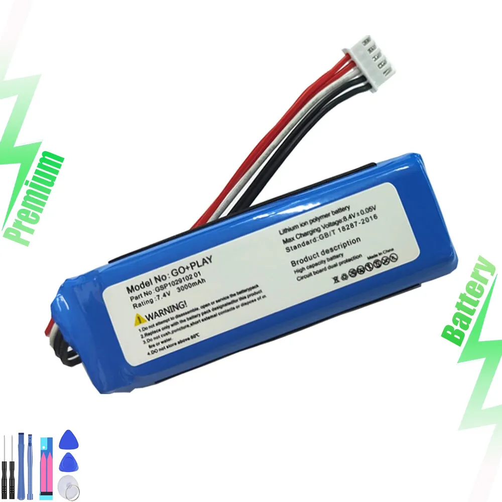 GSP1029102 01 3000mAh Replacement Battery For Harman Kardon Go Play Mini Speaker