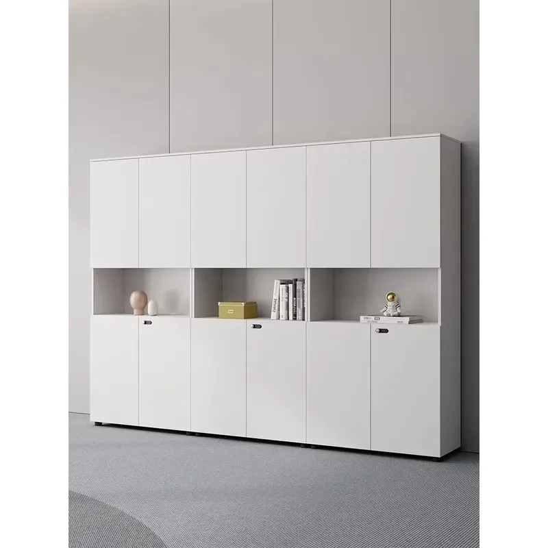 Commercial Luxury Wood Office Filing Cabinet with Locking Storage and Partition for Document Organization