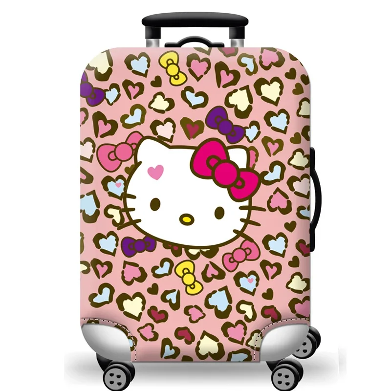 Sanrio Hello Kitty Cute Travel Luggage Protective Cover Cartoon Scratch Proof Suitcase Cover For 18-32 Inch Elastic Trolley Case