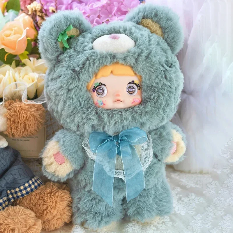 Nommi 400% Vinyl Doll Goodnight Bear Series Plush Blind Box Mystery Box Ornaments Collection Doll Toys Girl Surprise Xmas Gifts