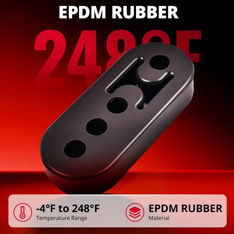 Universal 2Hole 4Hole Exhaust Hanger Rubber Extended Muffler Mount Bushing Anti Vibration Replacement for Car Exhaust System