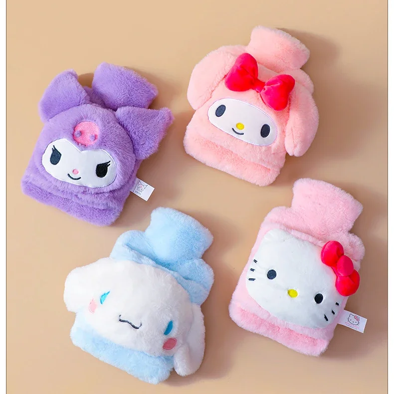 

Sanrio Plush Hot Water Bottle Hello Kitty Kuromi Cinnamoroll Melody Reusable Heating Hot Water Bottle Bag Girls Gifts 1000ML