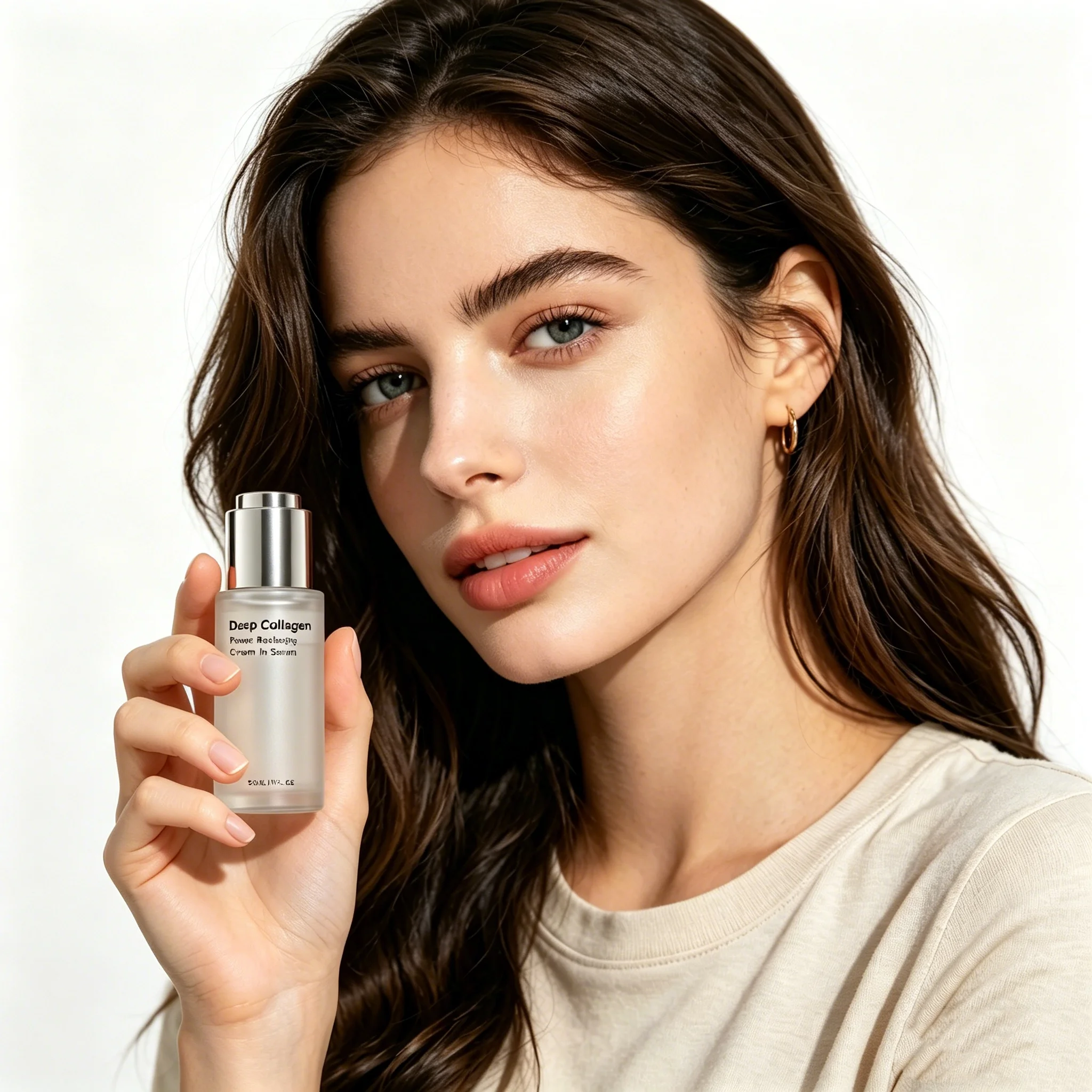 Collagen Face Essence For Dry Skin Shrink Pore Deep Moisturizing Tighten Skin Korean Hyaluronic Acid Essence Skin Care New Style