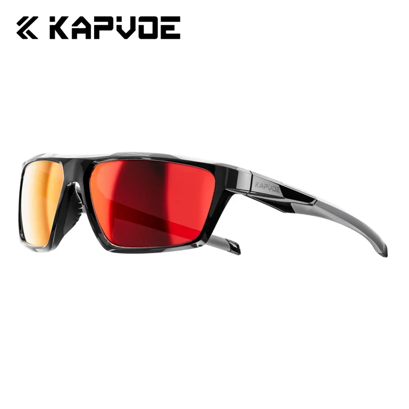KAPVOE Polarisierte Rennrad Radfahren Sonnenbrille Brille Angeln Gläser Strand Essentials MTB Fahrrad Outdoor Sport Golf Brillen