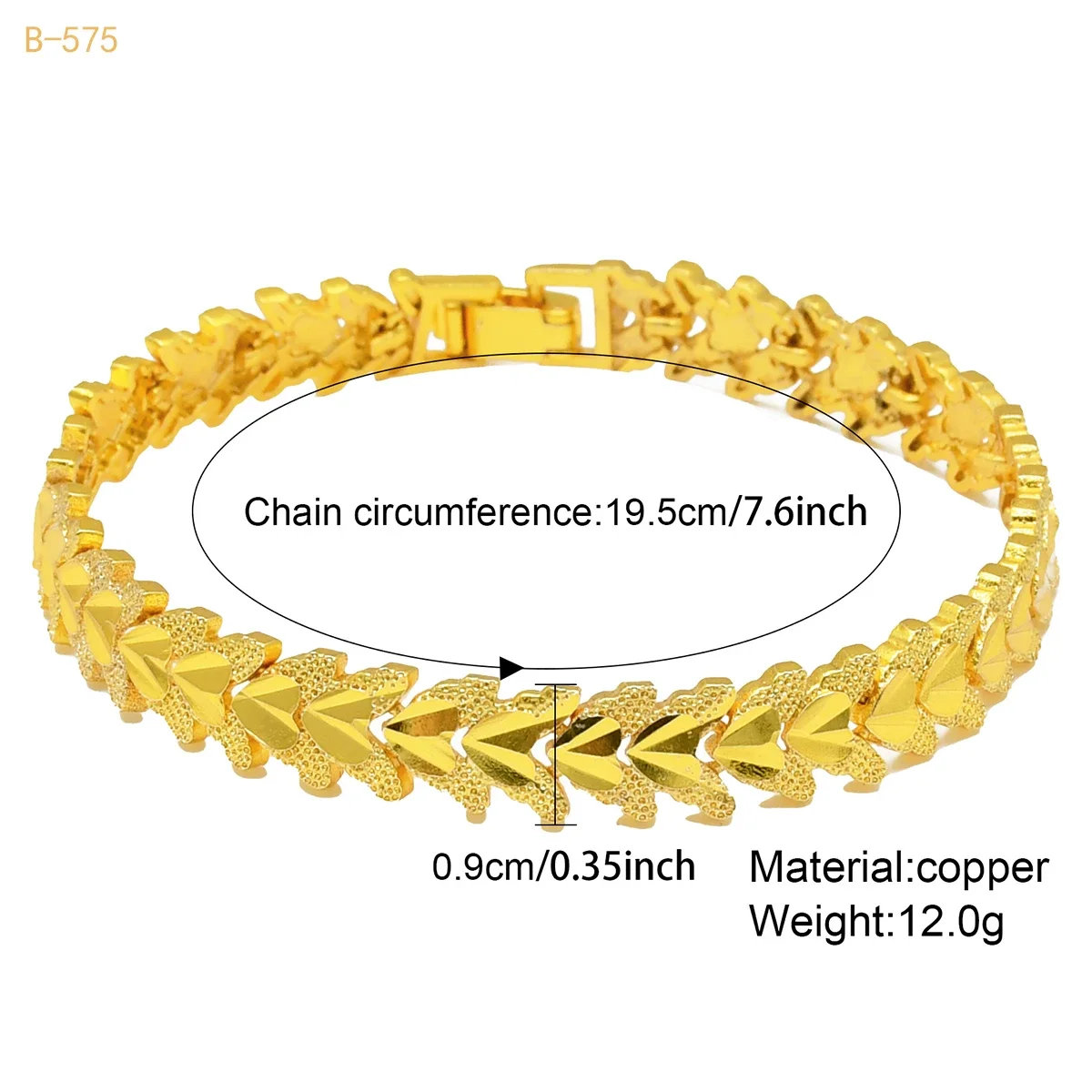 New Africa Indian Gold Plated Chain Bracelets For Lady Wedding Bride Dubai Hawaiian Leaf Bangles Jewelry Party Wholesale Gifts