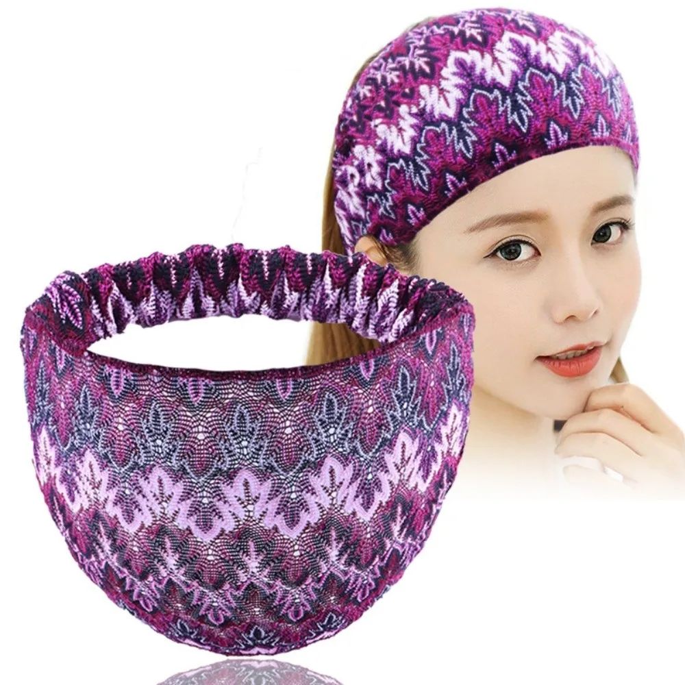 

Модные широкие повязки для волос, эластичные повязки на голову в этническом стиле, дышащие тонкие головные уборы, аксессуары для волос