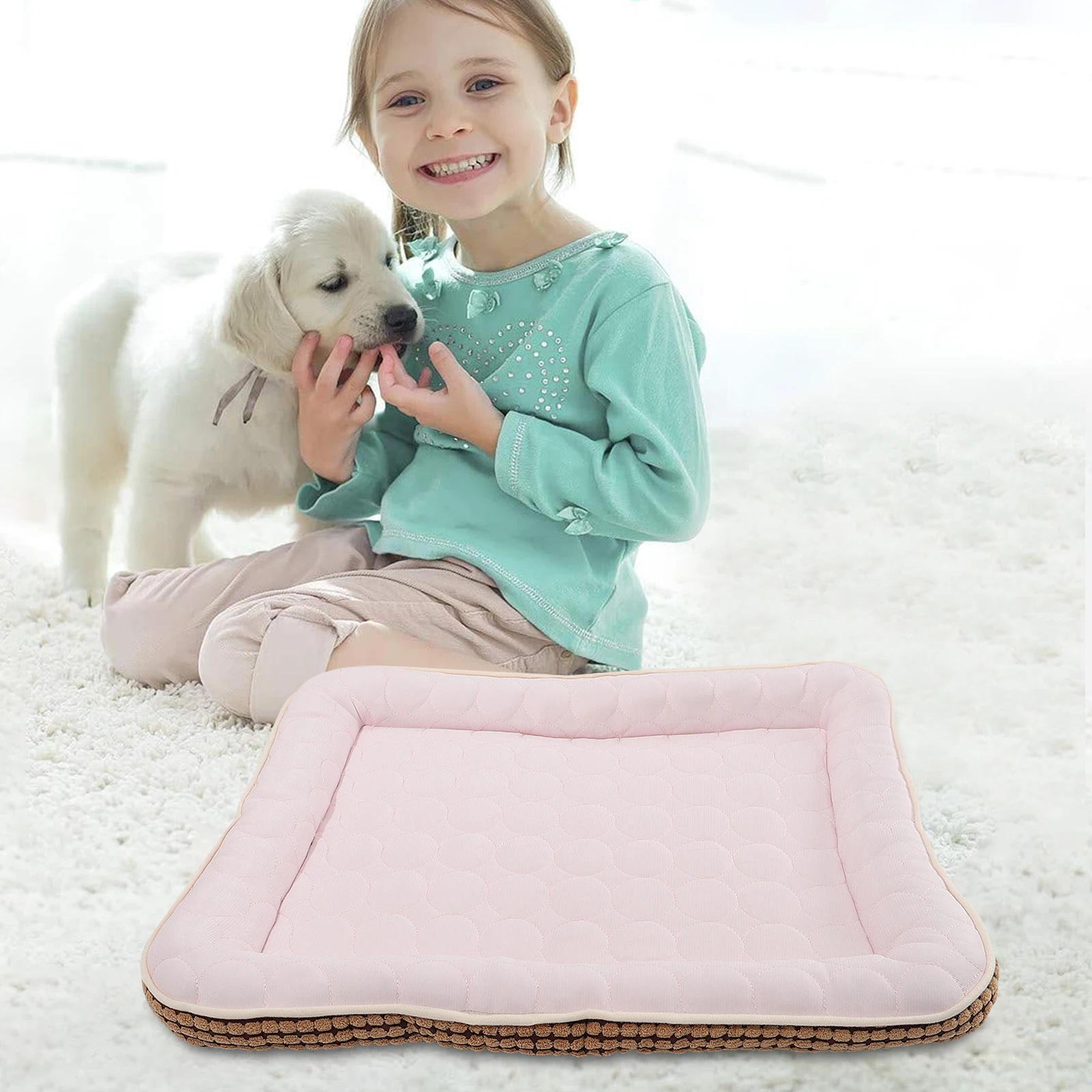 

Cool Pet Mat along with Sleeping Cushion Dog Bed Cooling Pad The Cat Summer Puppy Cotton