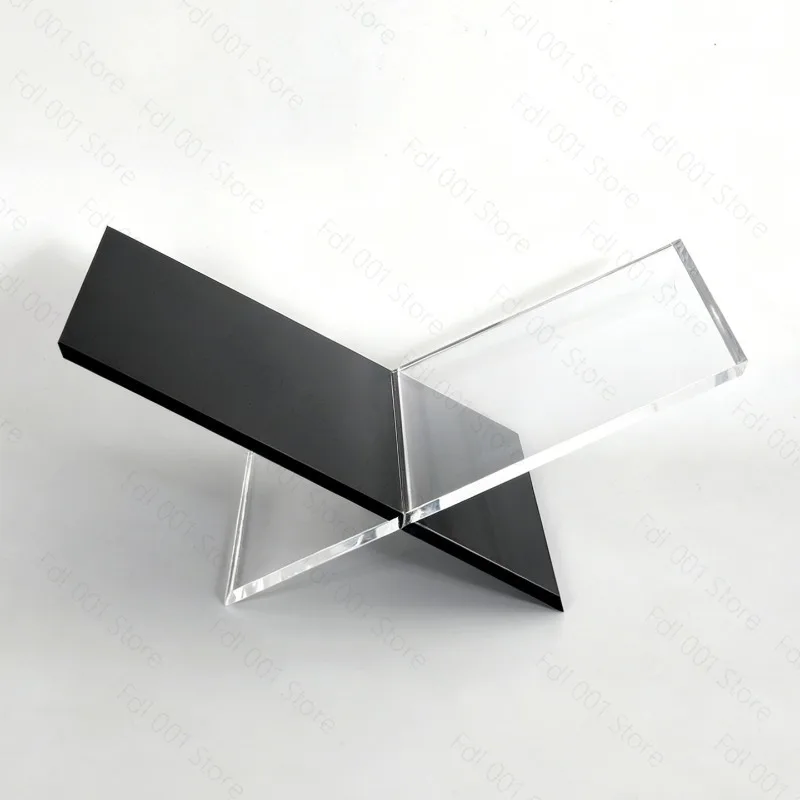 Book Page Display Stand Desktop Promotional Album Stand Model Room X Display Stand Transparent Acrylic Magazine Table