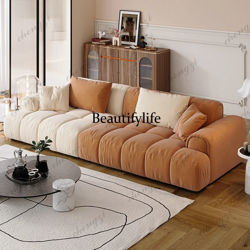 A49 Orange Nordic Living Room Sofas Cheap Minimalist Cute Individual Living Room Sofas Lazy Modern Banken Woonkamer Home Furnitu