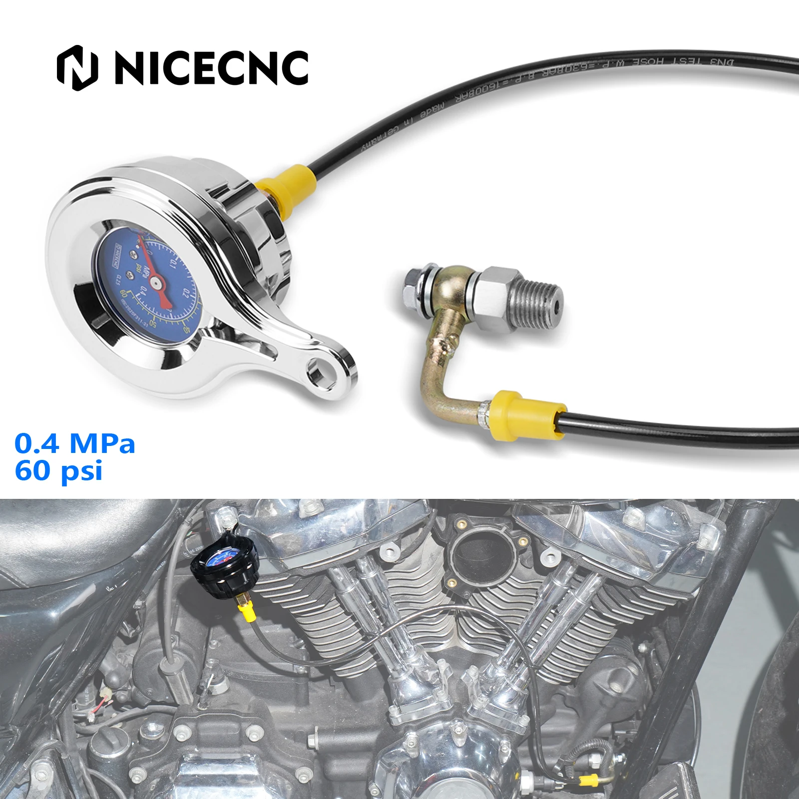 

1x Oil Pressure Gauge Kit for Harley Road King Special FLHR FLHRXS Street Glide Special FLHXS FLHX Ultra Limited 2017-2023 2024