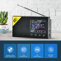 Portable Digital Radio Bluetooth-compatible 5.0 DAB/FM Receiver Broadcasting Player LCD Display Rechargeable Radio for Home