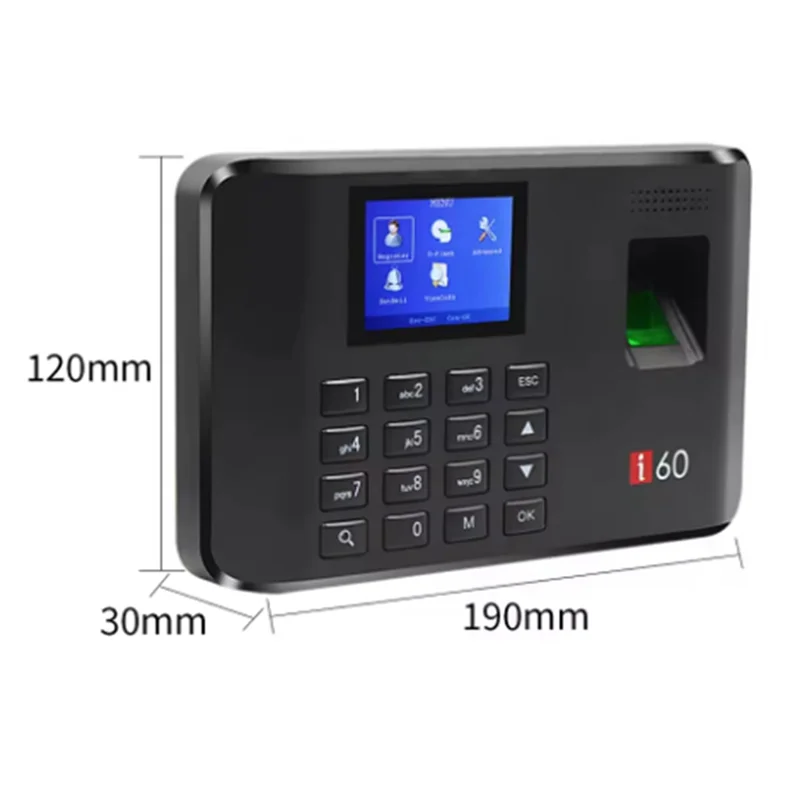 N93R USB التفتيش الكهربائي آلة الحضور البيومترية لإدارة بيانات الموظف ومسجل الخروج (الولايات المتحدة)