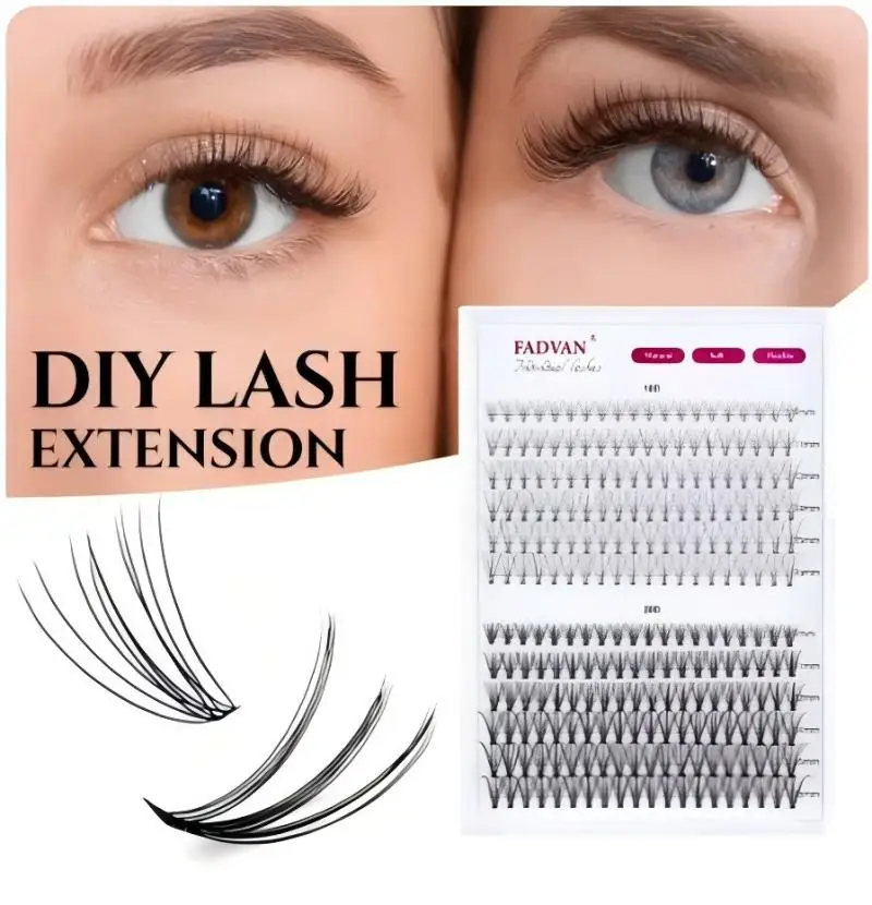 Fadvan 30D/40D Cluster Lashes DIY Bundle Self-grafting Lashes Individual Mink Natural Soft Lashes