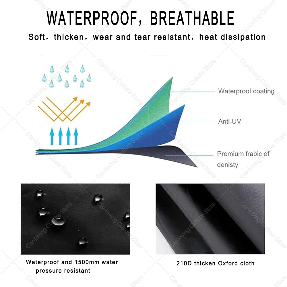 ل GS ADV دراجة نارية اكسسوارات غطاء دراجة نارية لجميع المواسم في الهواء الطلق المطر الغبار UV حامي يغطي (265*105*125)