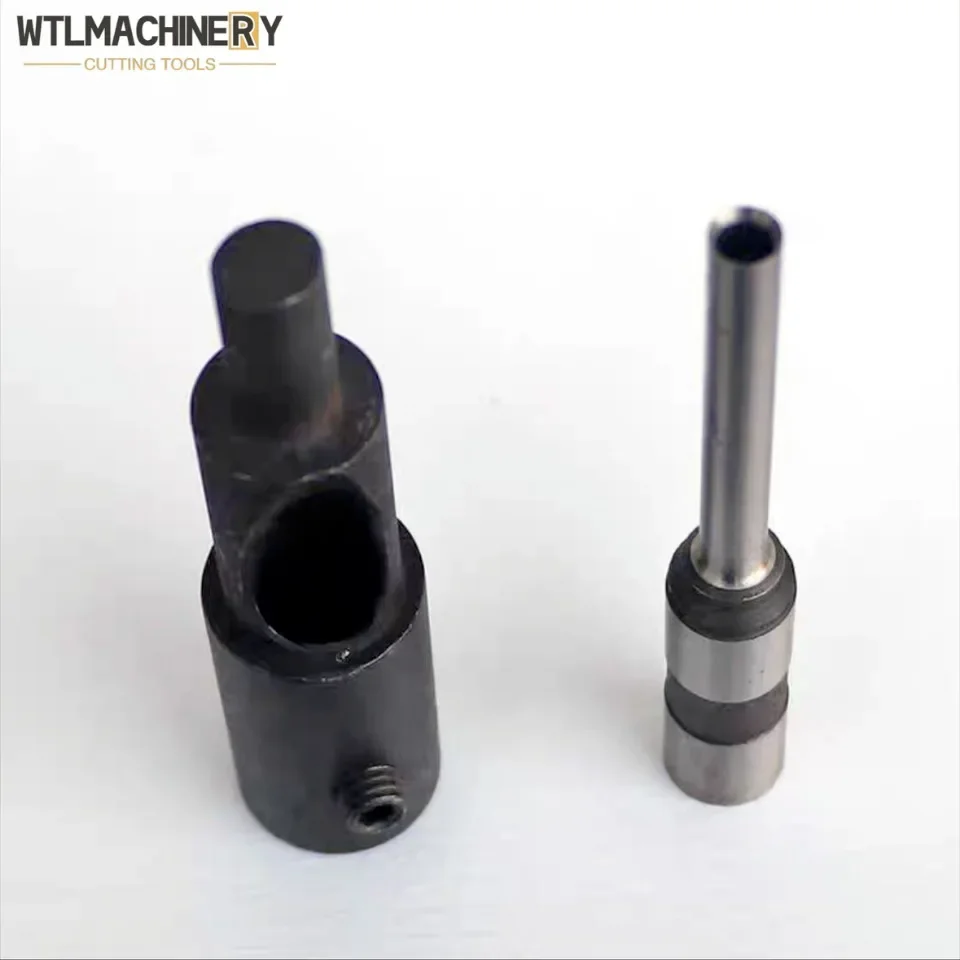 Set of Hollow Drill Bits And Clip Adapter For Electric Hand Drill Punching Machine Hole Punch Paper Drilling bit