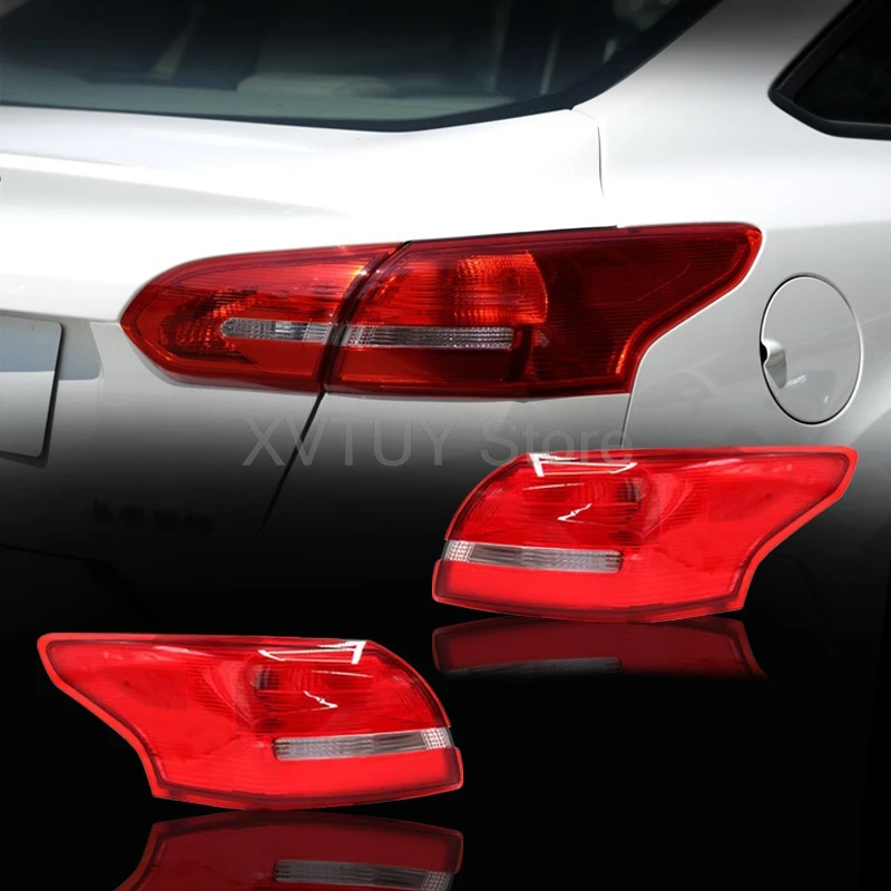 Left/Right Side Car Tail Lights For Ford Focus 3 Sedan 2015-2018 LED Car Tail Lamps Daytime Running Lights Dynamic Turn Signals