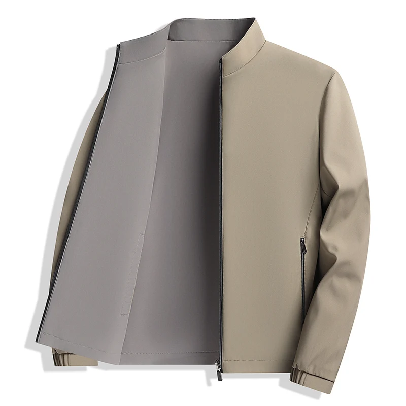 

This Autumn and Winter Men's Business Fashion Trendy Slimming Casual Milk Silk Fabric Is Versatile and Can Be Worn on Both Sides