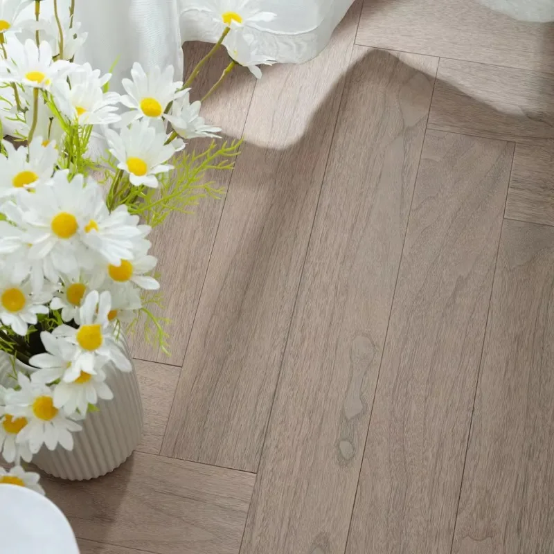 Customized size Herringbone Wood Flooring Engineered Flooring Black Walnut French Style for Home