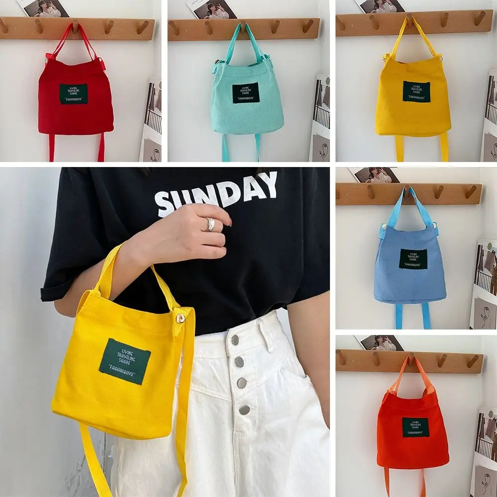 Vintage Messenger Ladies Tote Bucket Bag Crossbody Bags Single Shoulder Bag Canvas Handbags