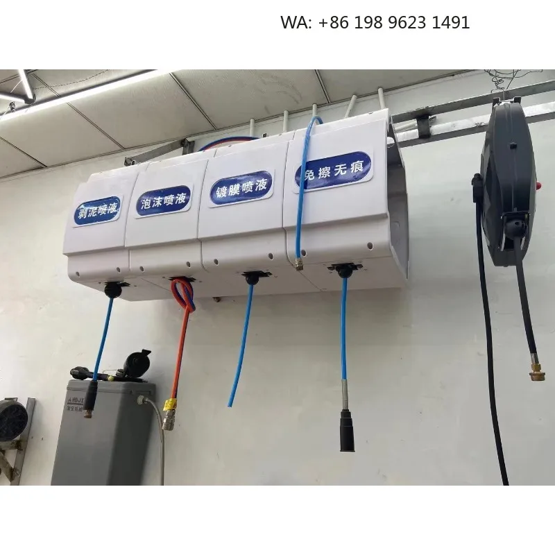 Factory Outlet Car Wash Equipment Combination Hose Reel Box Hose Reel Wall Mounted Self Shrinking Air Hose Reel for Car Wash view 4