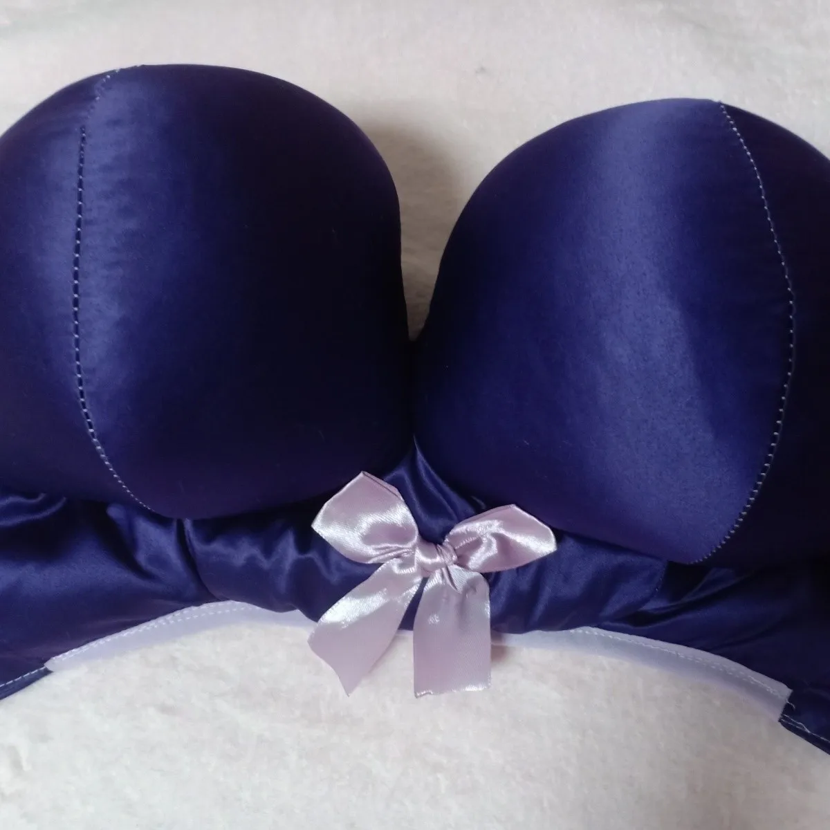 Fully Pad  Handmade Solid Cup Cotton Blended Puffy Soft Cosplay Men’s Chest-Flattening Bra, Women’s Post-Breast Cancer Surgery