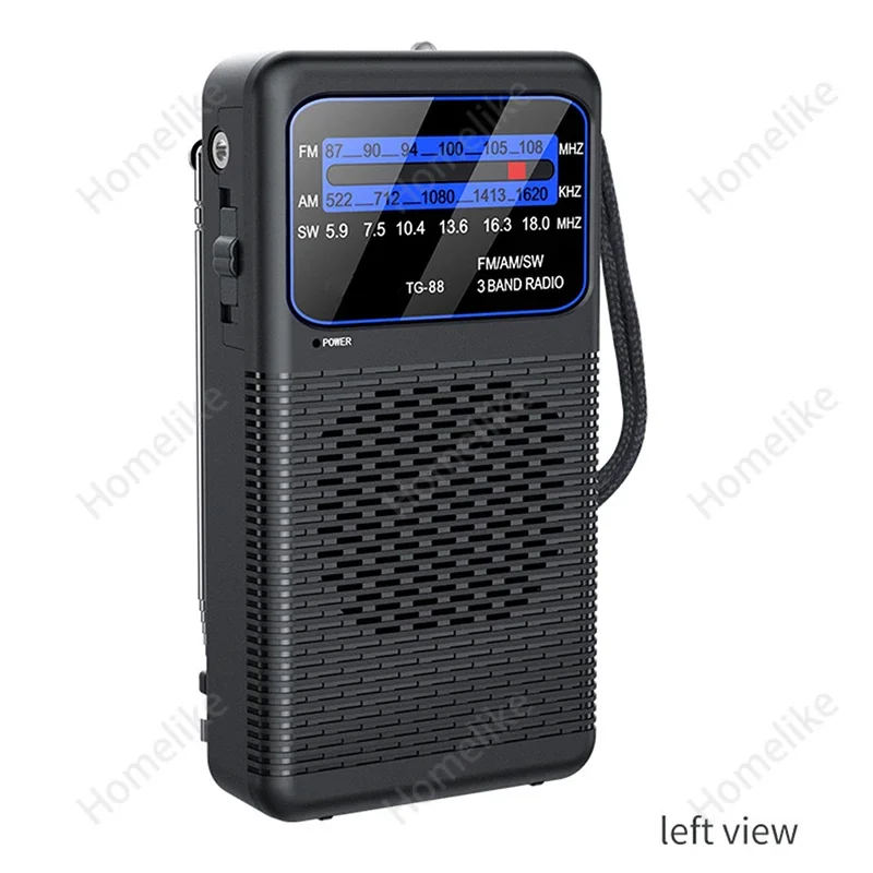 Mini Portable AM/FM/SW Radio Best Reception Longest Lasting   Radio With 3W Large Speak For Running Walking Home Soundbox