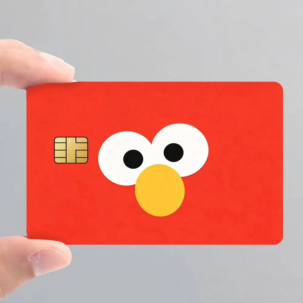 Cartoon S-seSamE-E Fashion S-StreEt-T Card Stickers for Bank Access Protective Waterproof Film Cover Sticker Surprise Gift