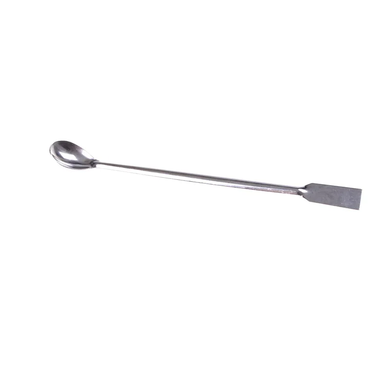 lab supplies Horn Spoon,Medicinal ladle with Spatula,Home Household Handy Tools Length 200mm Laboratory Supplies for Teaching